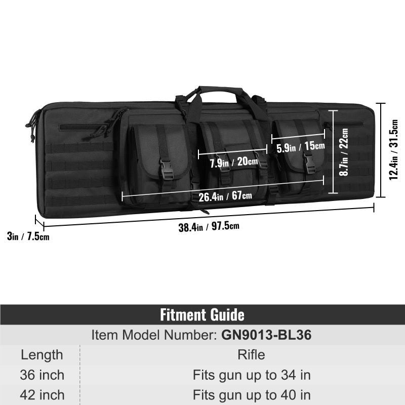 Tactical Dual Rifle & Pistol Transport Bag