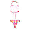 Lattice Strap Chic Split Swimsuit