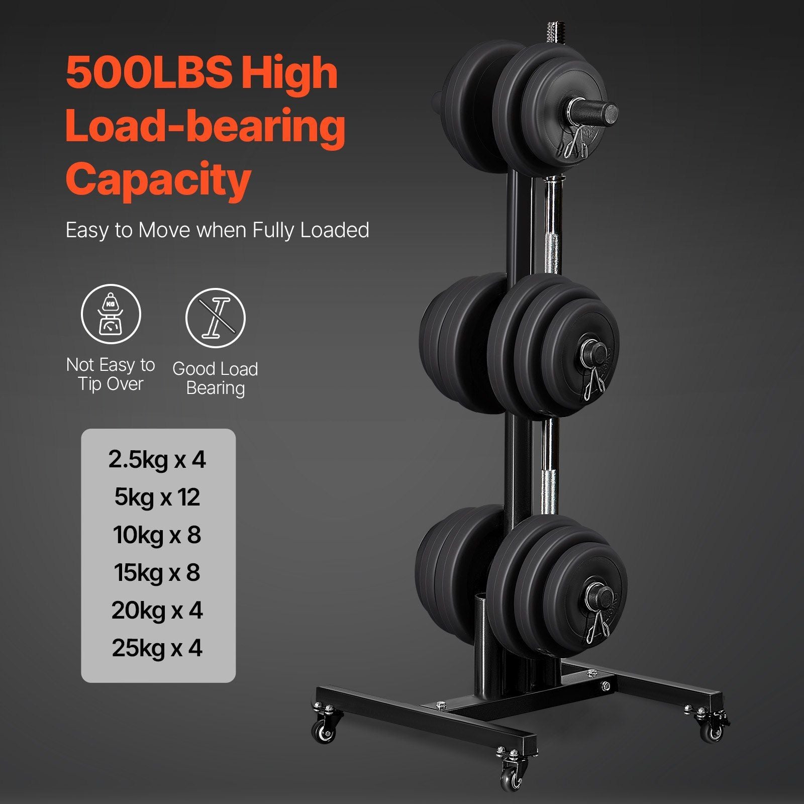 Vertical Weight Plate Rack