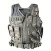 Men's Tactical Vest with Removable Belt and Versatile Holster for Pistol