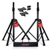 Heavy-Duty Adjustable Speaker Tripod Stands - 48-Inch DJ Monitor Support Pair