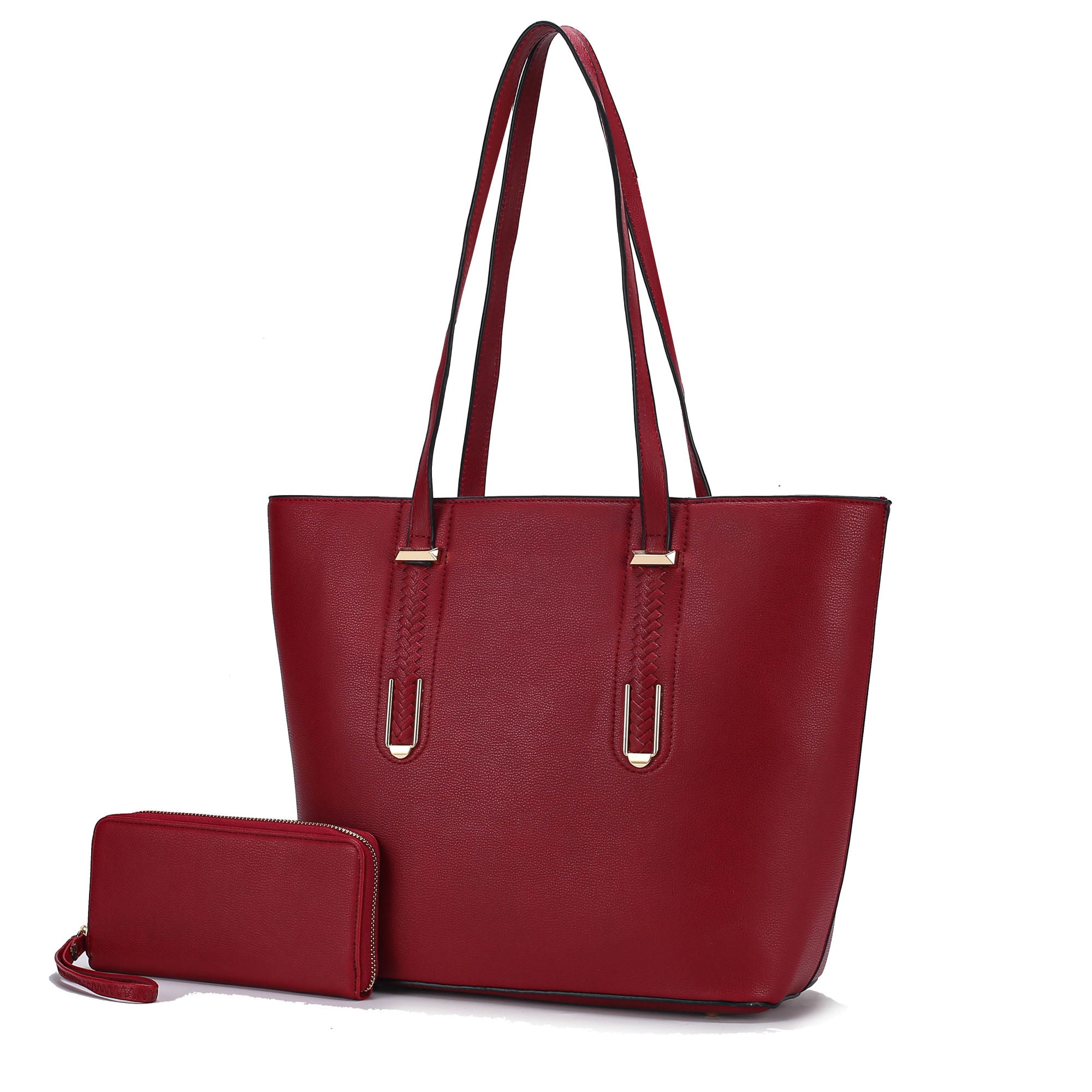 Mina Stylish Vegan Leather Tote by Mia K