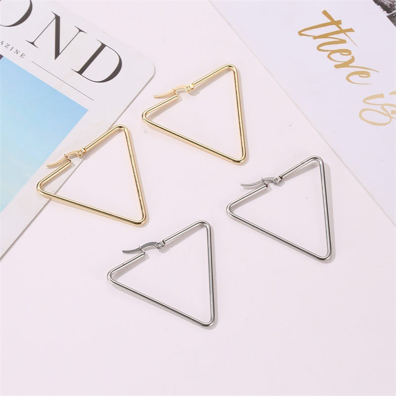 Triangle Hoop Women Earrings