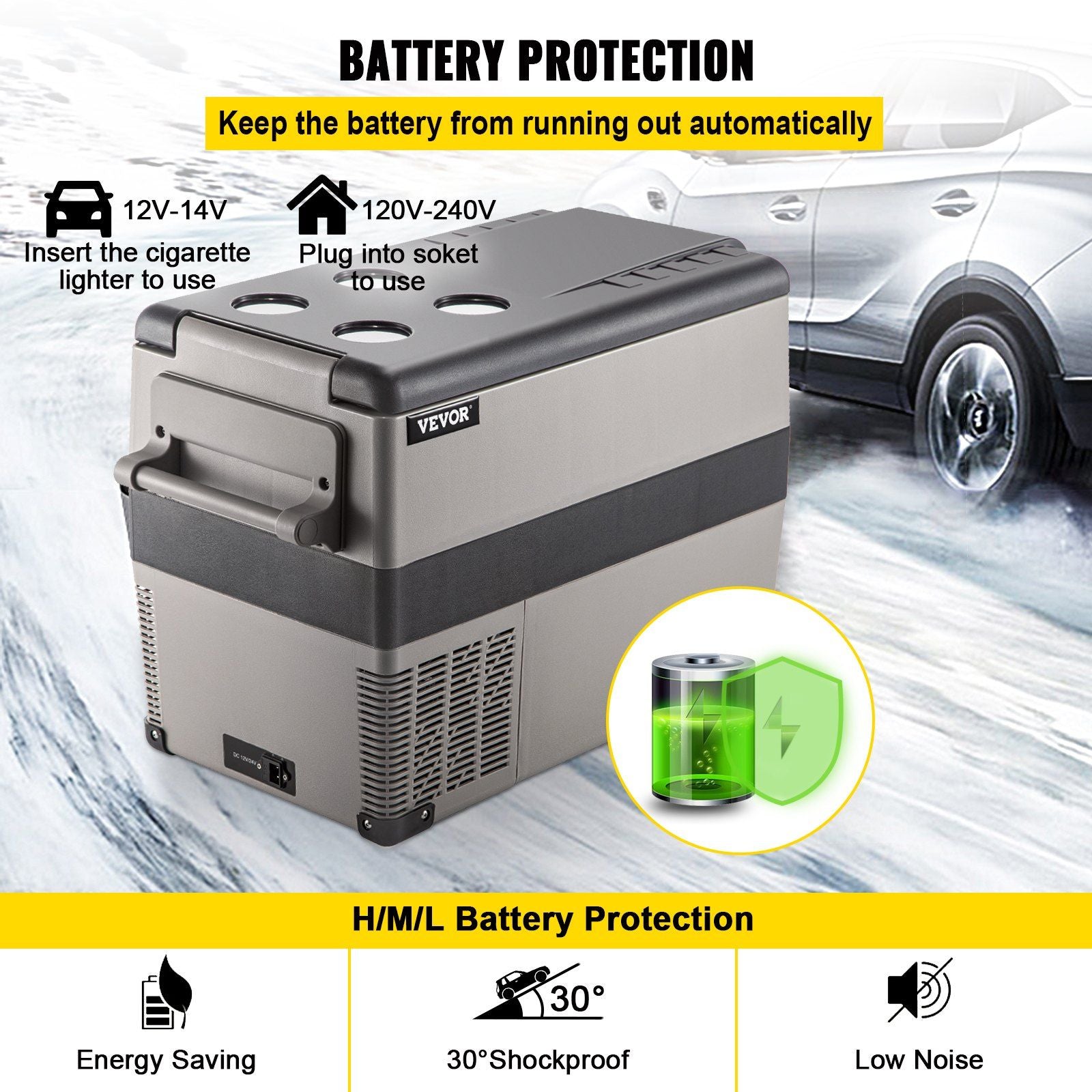 ChillMate 47.5 Qt Portable Rapid-Cooling Freezer for Ultimate Adventures