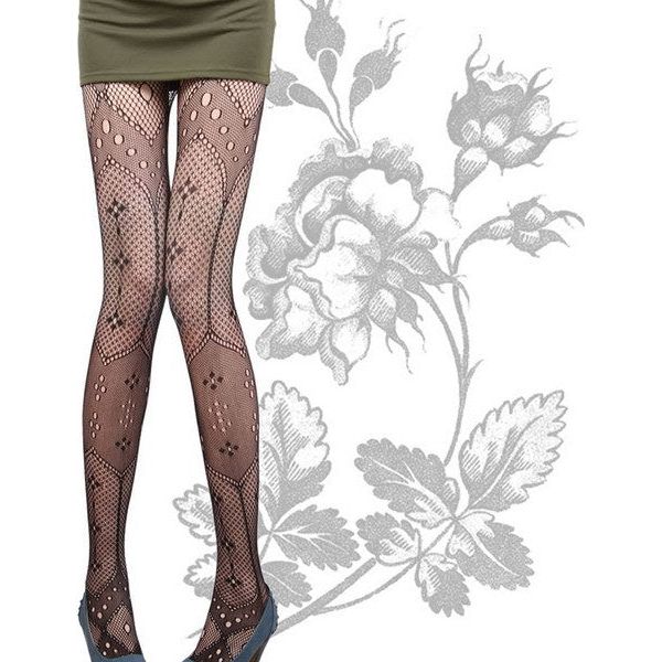 Floral Sheer Seduction Stockings