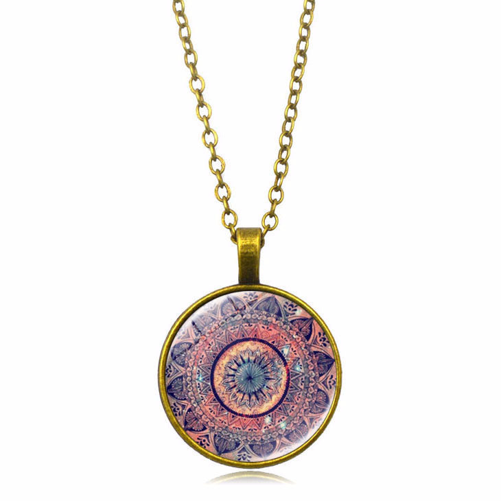 Enchanting Mandala Floral Necklace