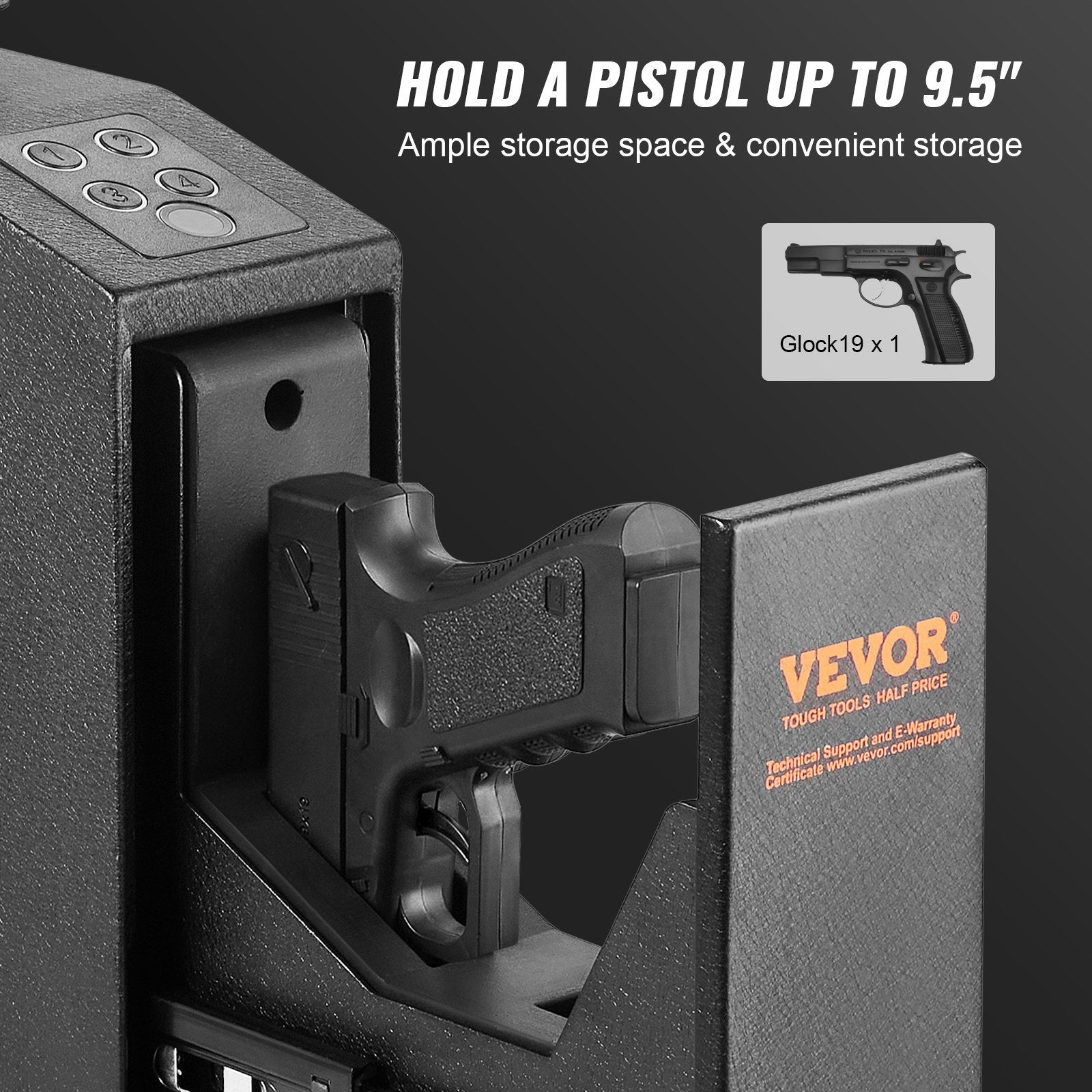 Secure Wall-Mounted Firearm Storage Solution