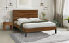 Elegant Mid-Century Pinewood King Bed