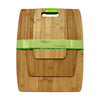 Stylish 3-Piece Bamboo Chopping Board Set