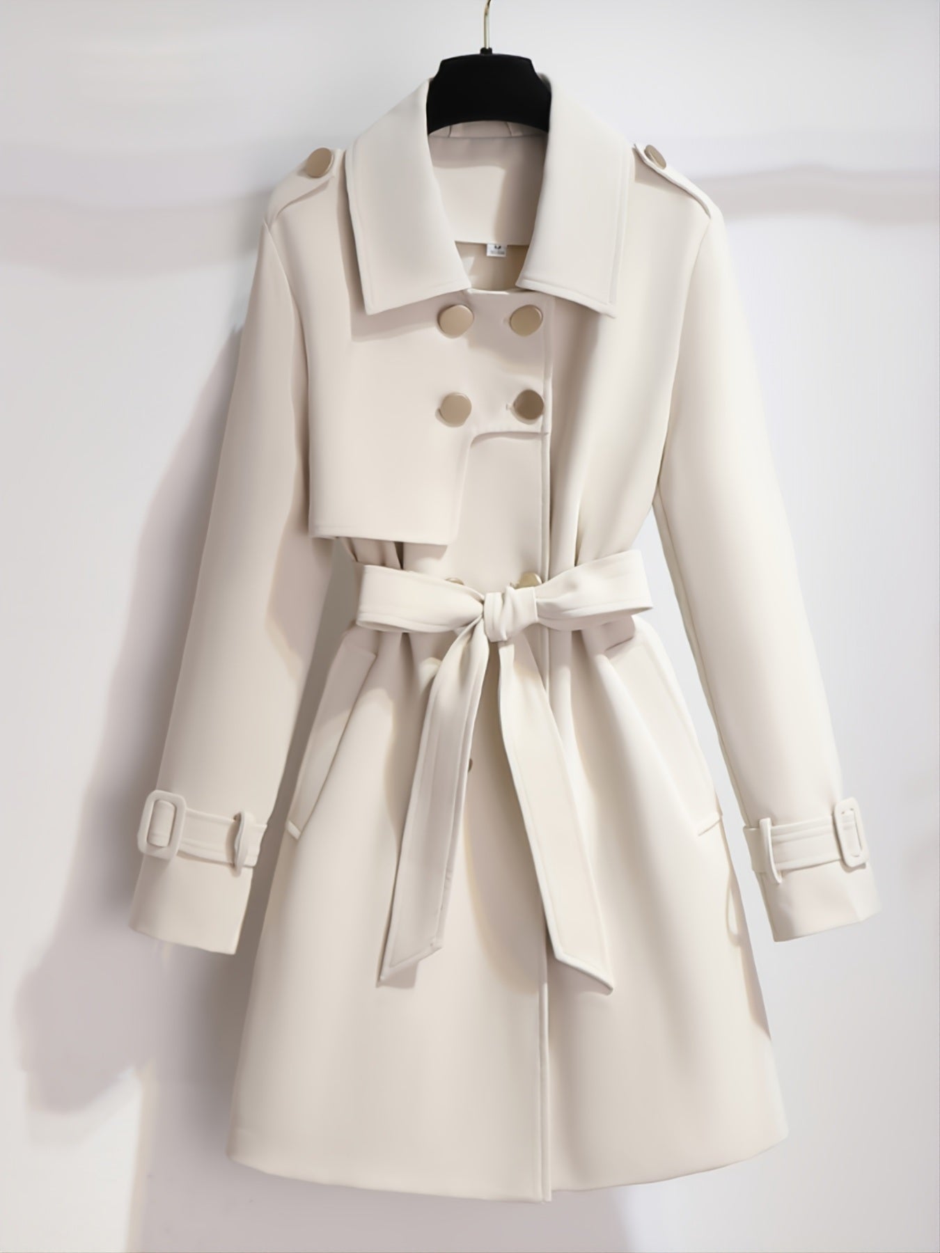 Elegant All-Season Button-Up Long Sleeve Coat