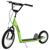 Versatile Green Kick Scooter for Kids 5+ with Inflatable Wheels and Adjustable Height