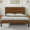 Elegant Mid-Century Pinewood King Bed