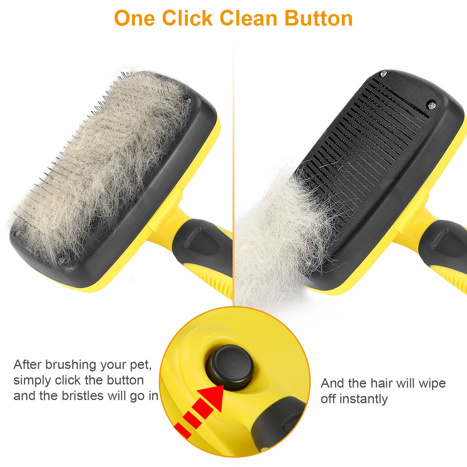 Groom & Go: Self-Cleaning Pet Brush