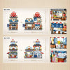 Japanese Street View Mini Building Blocks Set - 2969 PCS 4-in-1 Construction Kit for Kids and Adults