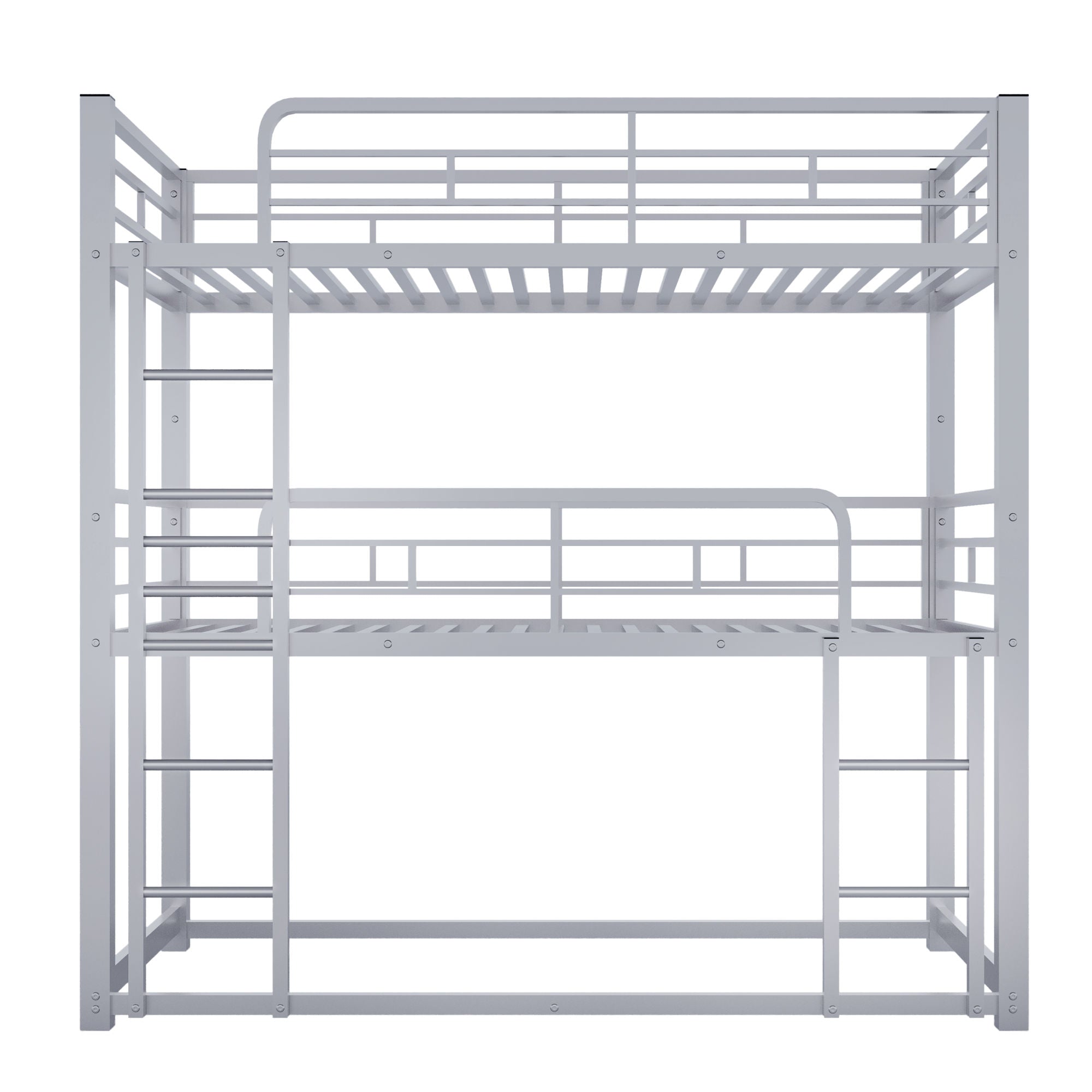 Space-Saving Metal Triple Twin Bunk Bed