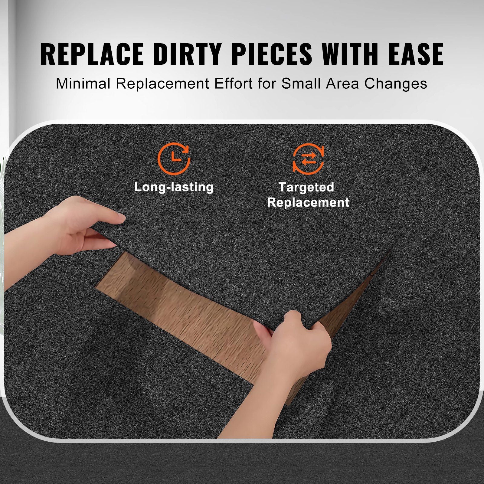 VEVOR Self-Adhesive Luxury Carpet Tiles, 12