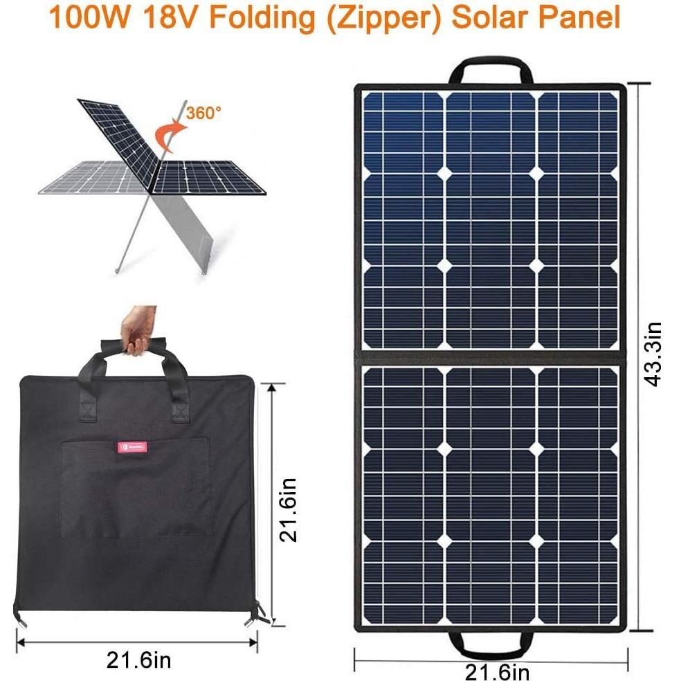 SunPower 100W 18V Portable Solar Charger for Unstoppable Outdoor Adventures