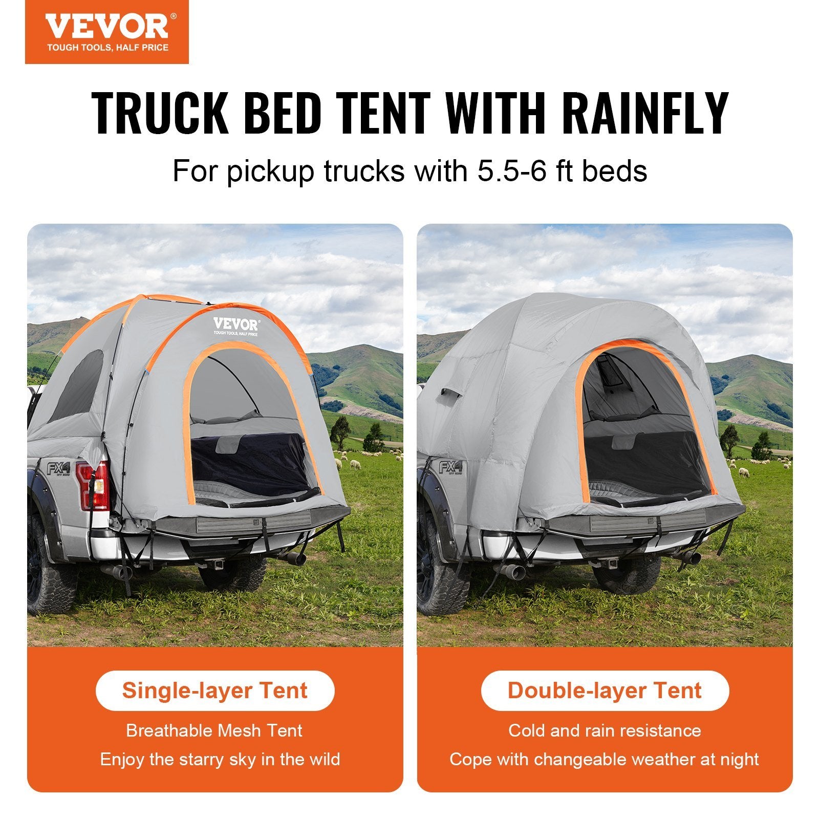 VEVOR Pickup Truck Camping Tent