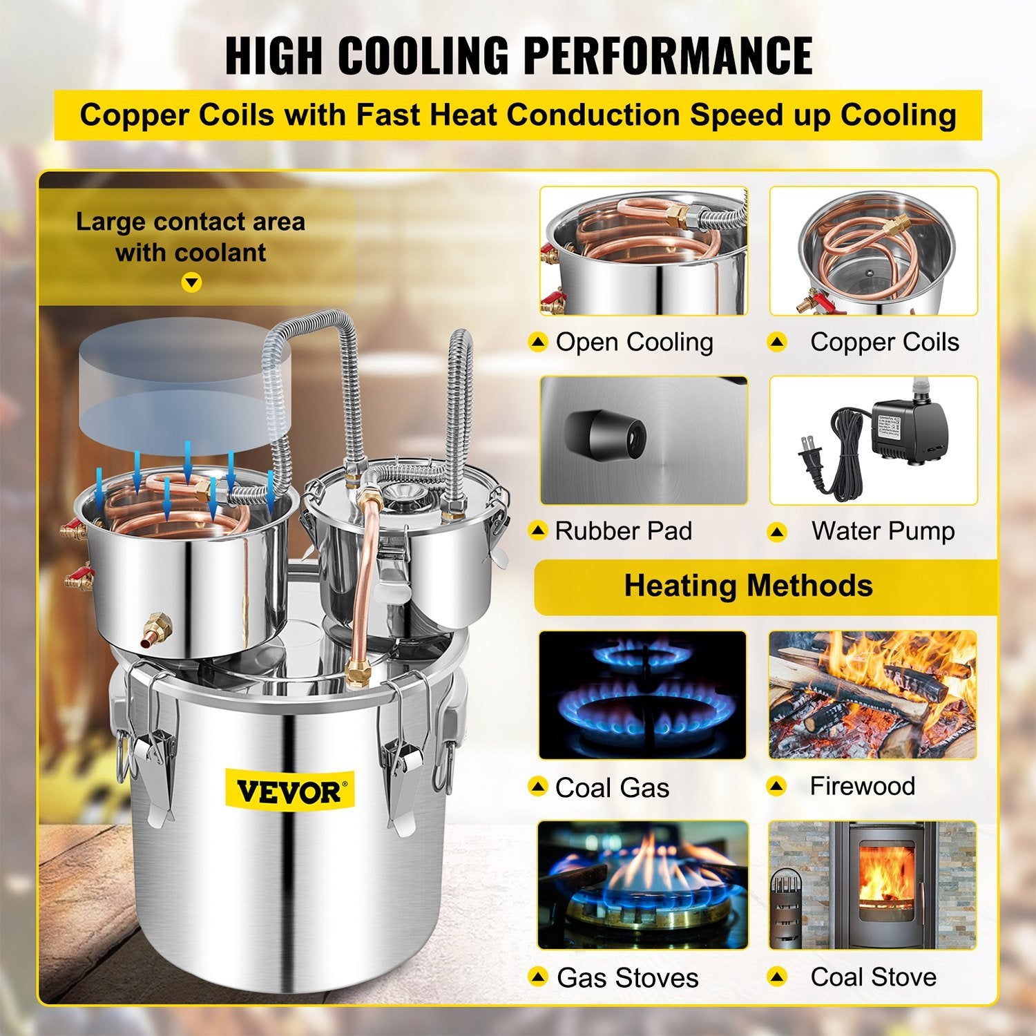 50L Stainless Steel Distiller Kit