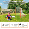 VEVOR Portable 4' x 4' Lacrosse Goal for Kids - Easy Setup with Carry Bag, Ideal for Backyard and Outdoor Training