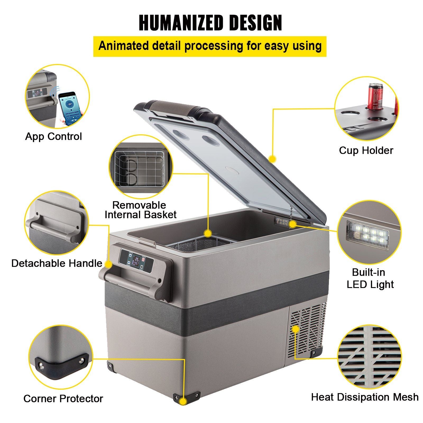 ChillMate 47.5 Qt Portable Rapid-Cooling Freezer for Ultimate Adventures