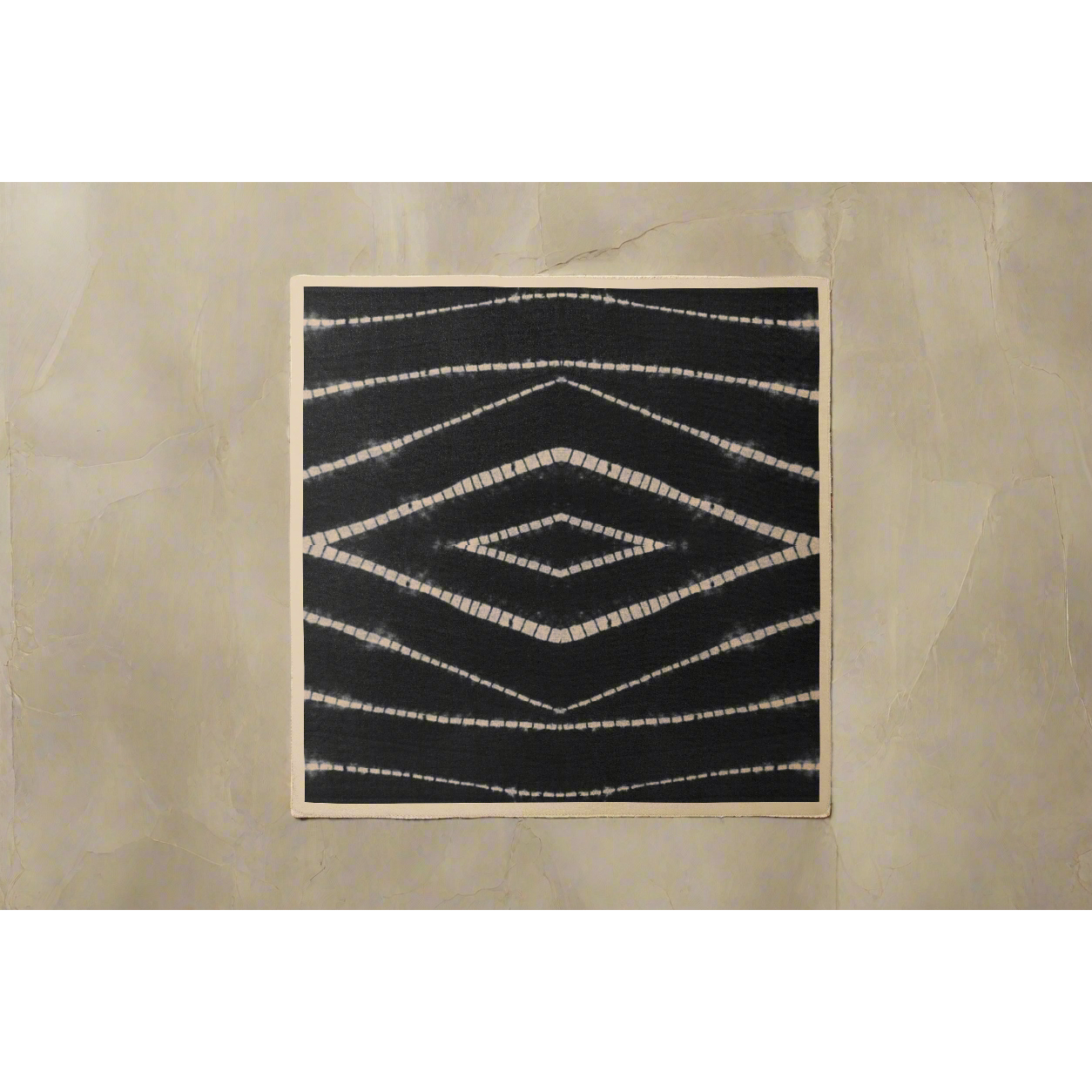 Charcoal Shibori Silk Beach Wrap Scarf