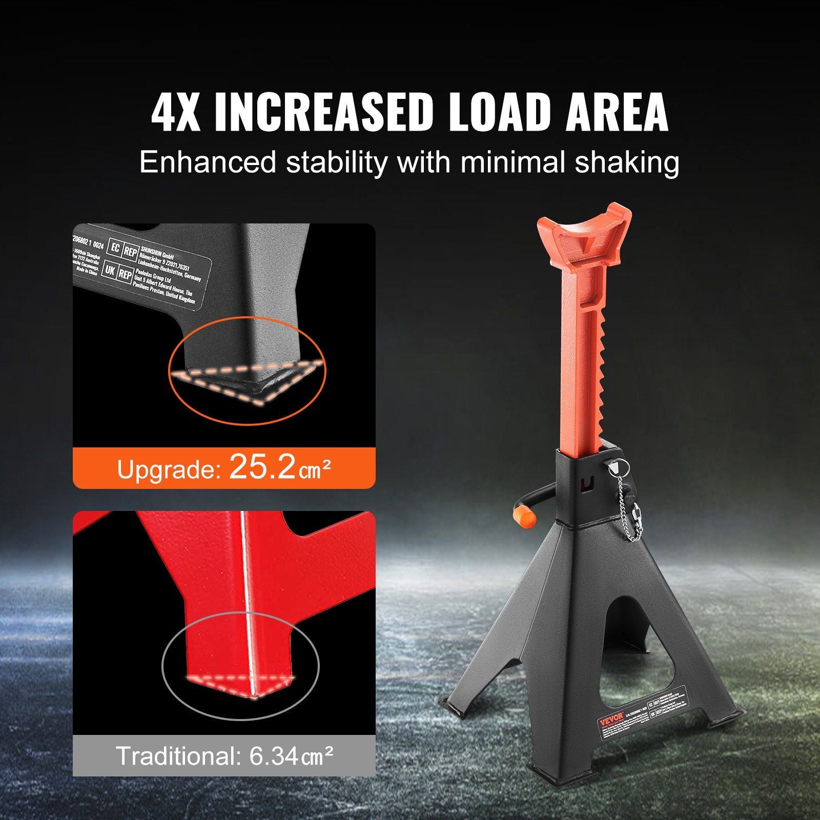 6 Ton Heavy-Duty Jack Stands