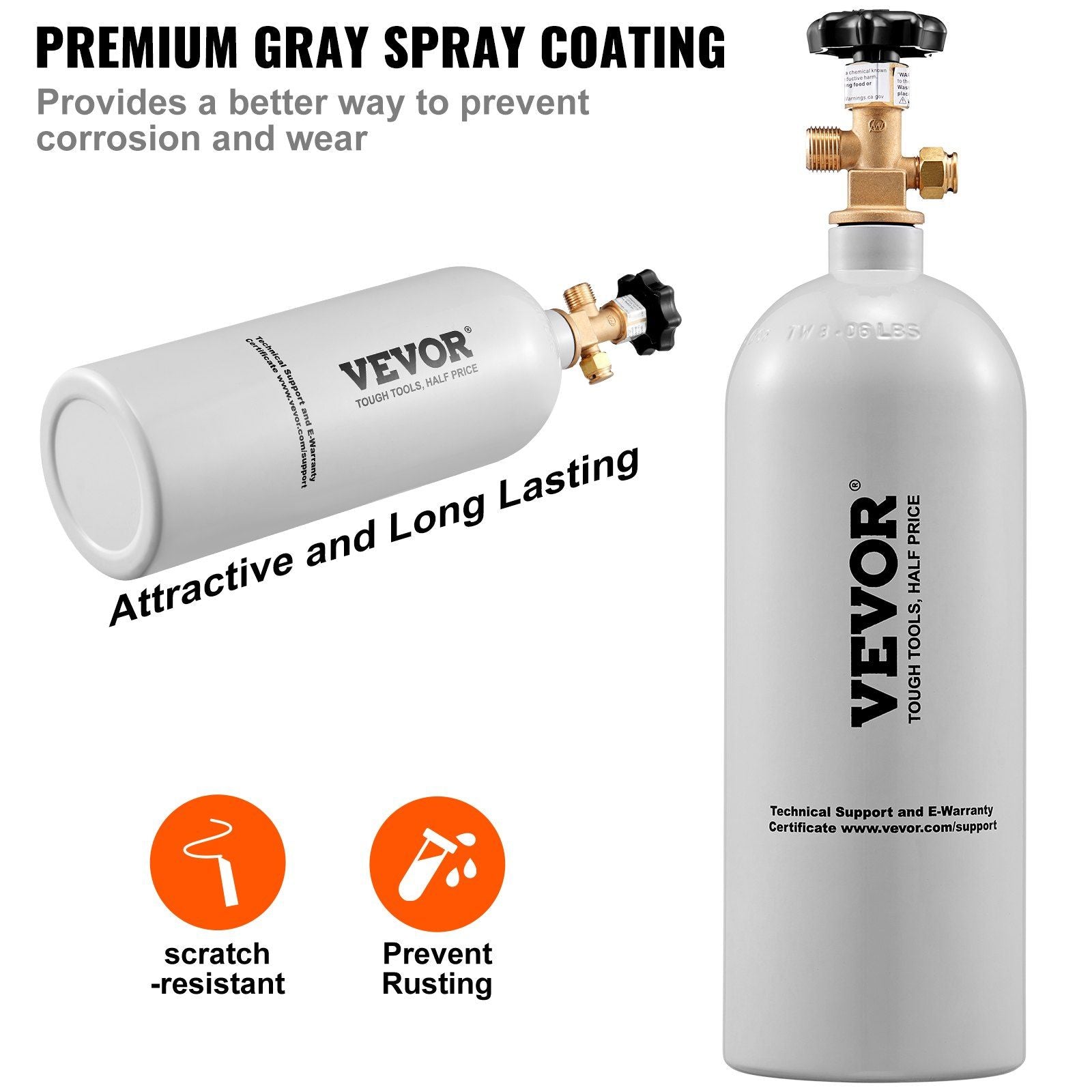 Lightweight 5Lb Aluminum CO2 Tank