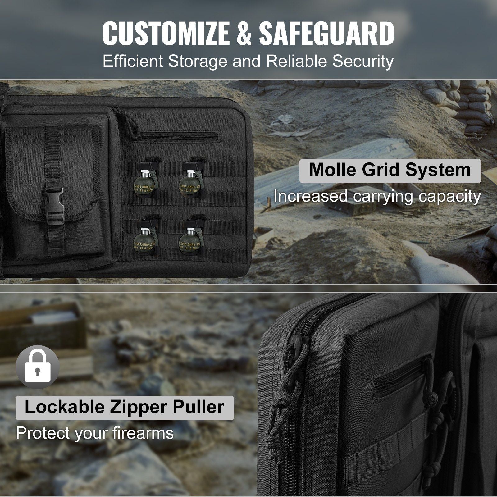 Double Rifle Tactical Carry Bag