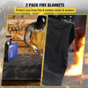 VEVOR 2-Pack High-Temperature Welding Fire Blankets, 8' x 10' Flame Retardant Fiberglass Covers, 1022°F Heat-Resistant Safety Gear