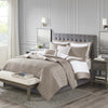 Luxurious 8-Piece Bedding Ensemble with Quilt and Chic Cushions