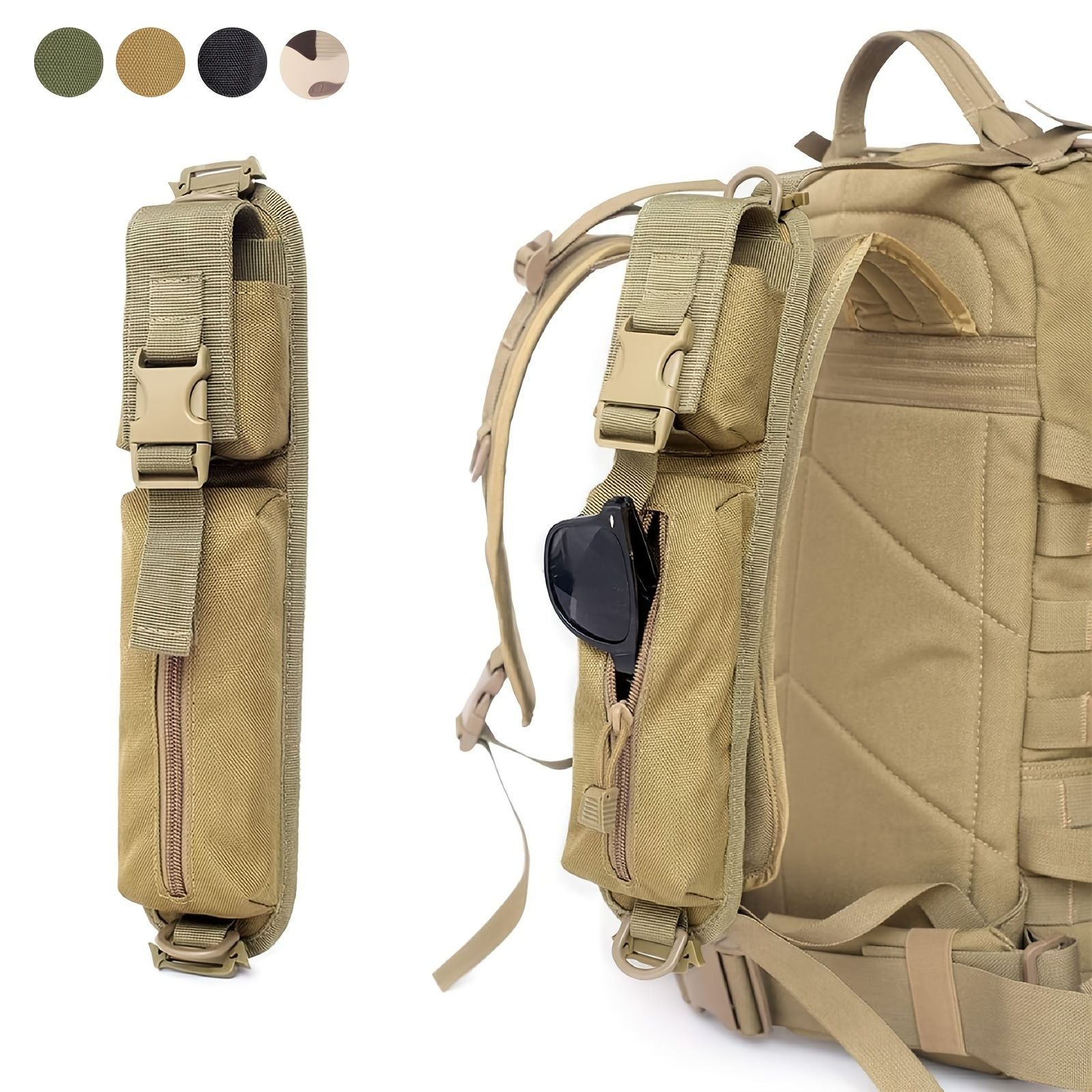 Versatile Molle Utility Bag for Outdoor Enthusiasts - Durable Backpack Shoulder Pack with Adjustable Strap