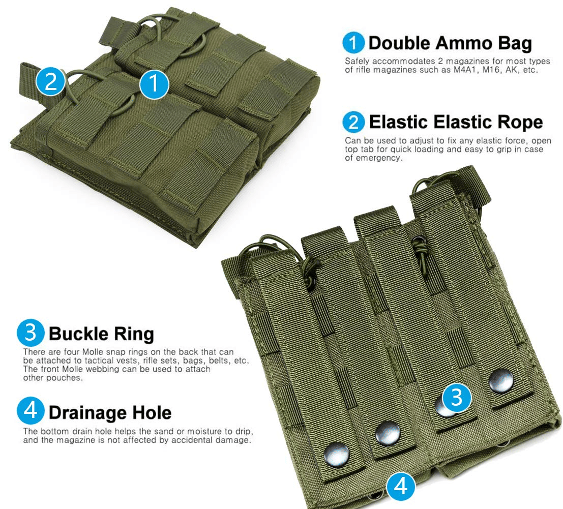 MOLLE Triple Magazine Carrier Pouch