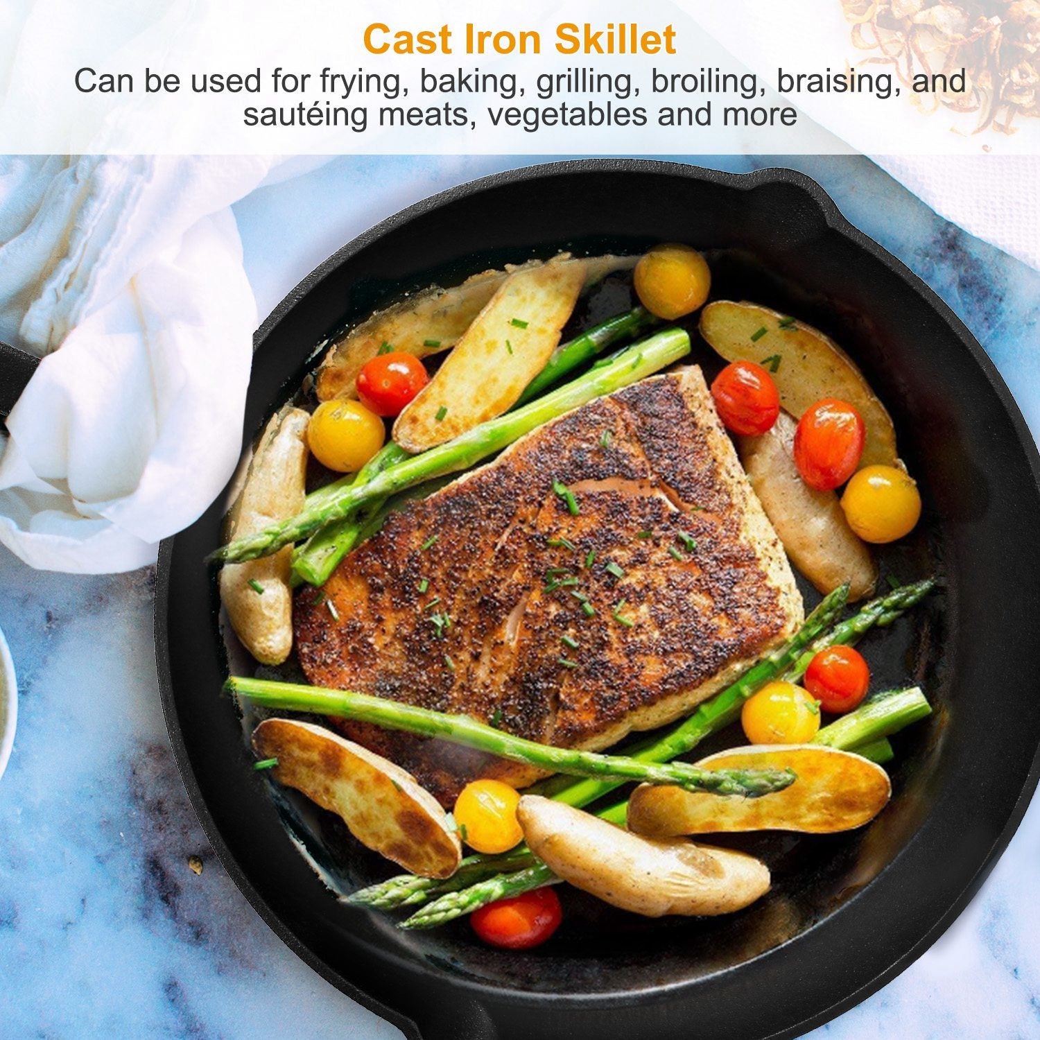 Versatile Cast Iron Cookware Set