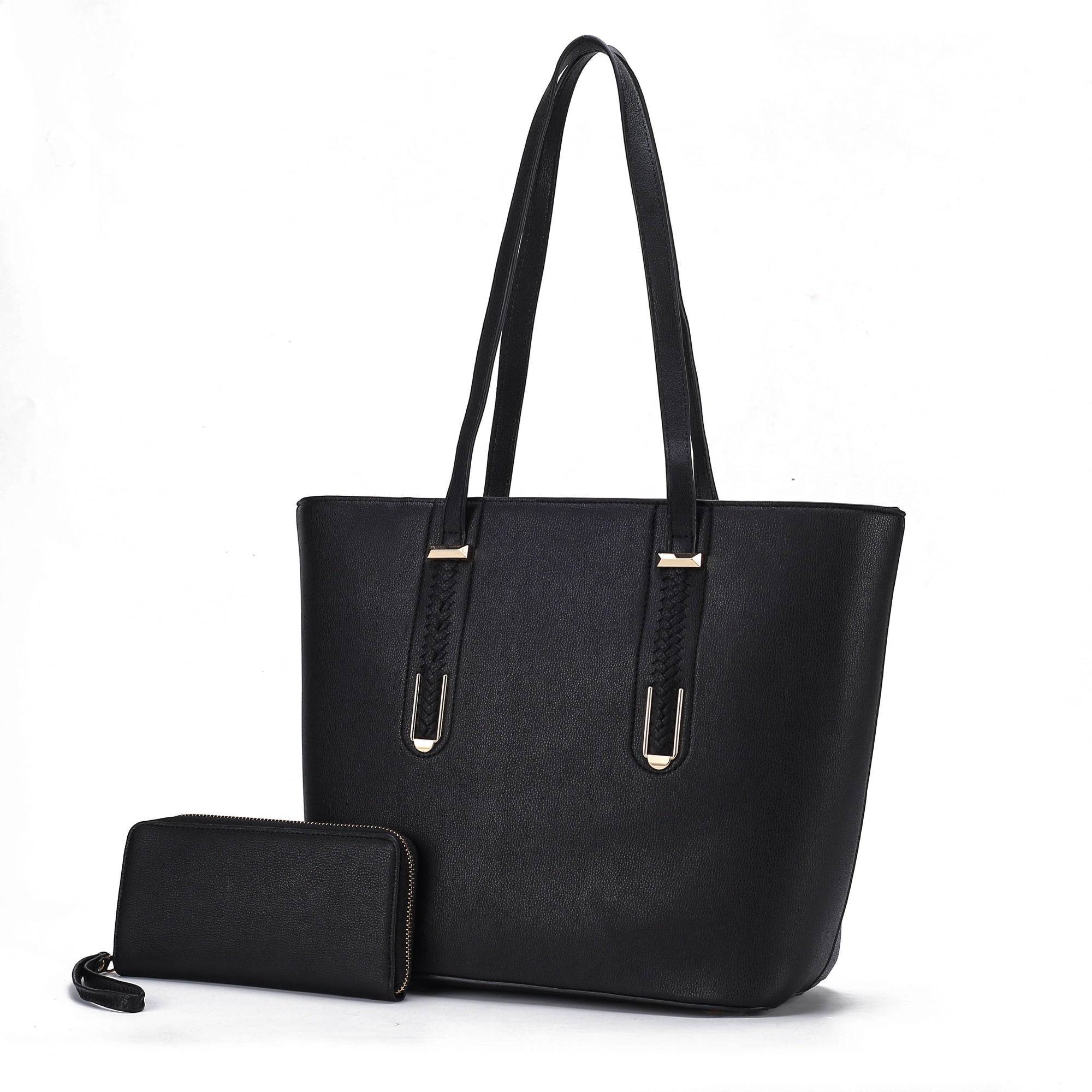 Mina Stylish Vegan Leather Tote by Mia K