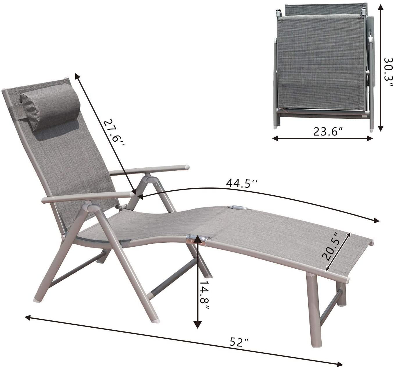 Elegant Adjustable Outdoor Lounge Chairs