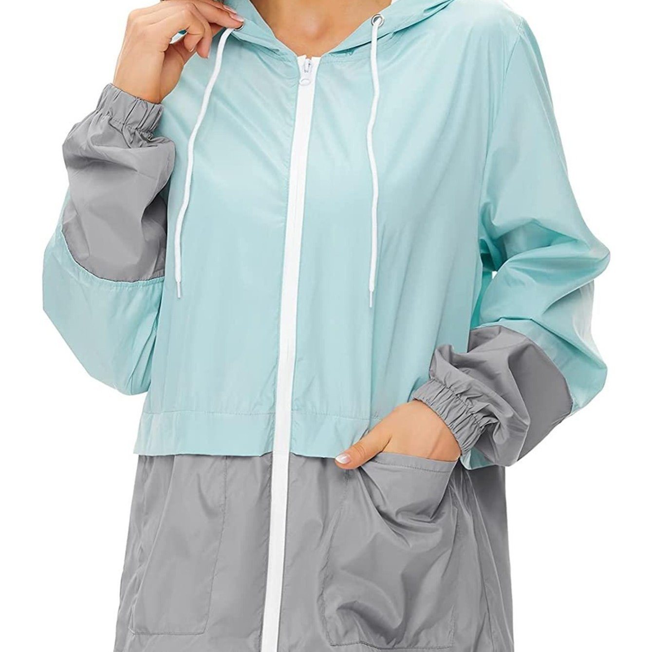 Stylish Women's Waterproof Rain Jacket for Outdoor Adventures