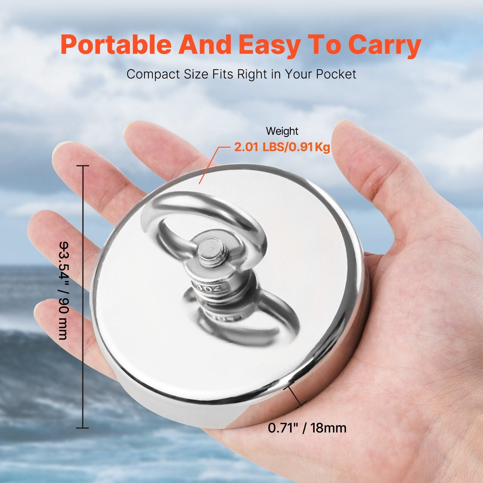 High-Power Fishing Magnet