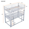 Space-Saving Metal Triple Twin Bunk Bed