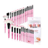 32pcs pink makeup brushes set