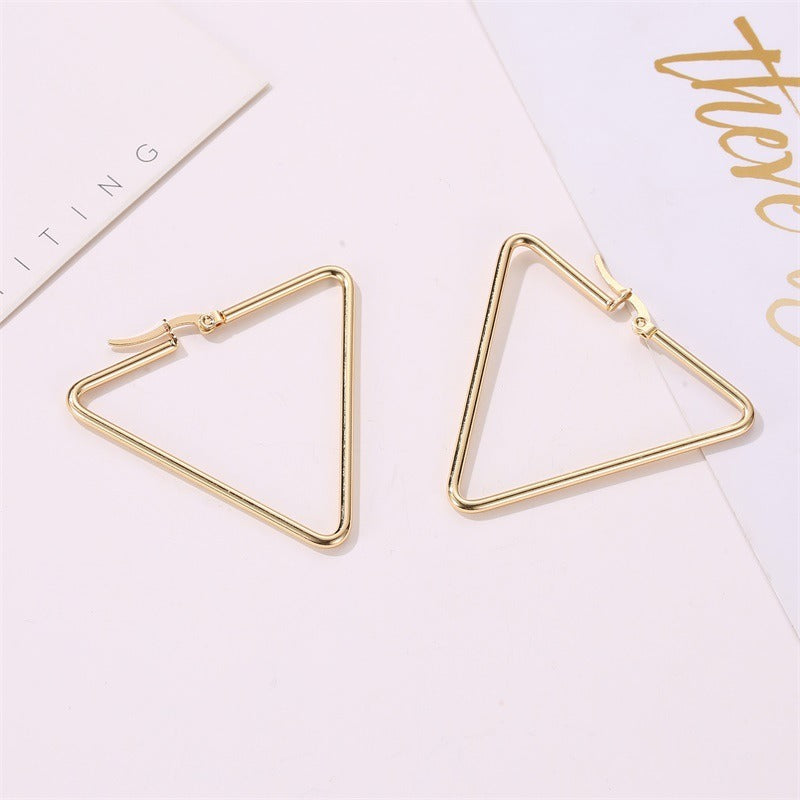 Triangle Hoop Women Earrings