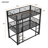 Space-Saving Metal Triple Twin Bunk Bed