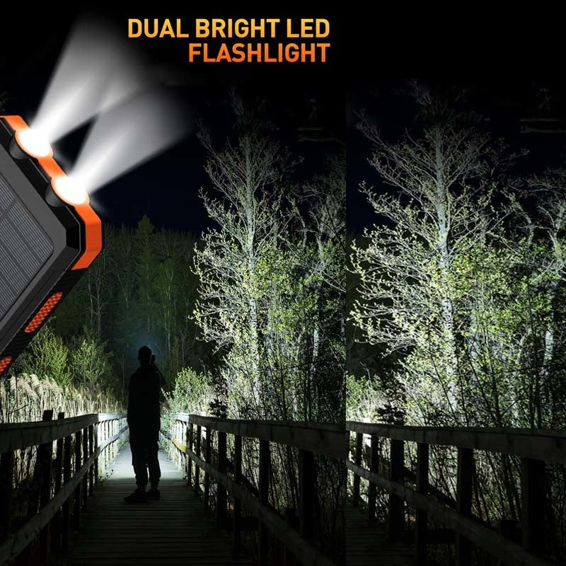 Ultimate 10000mAh Adventure Power Bank with Solar Charging