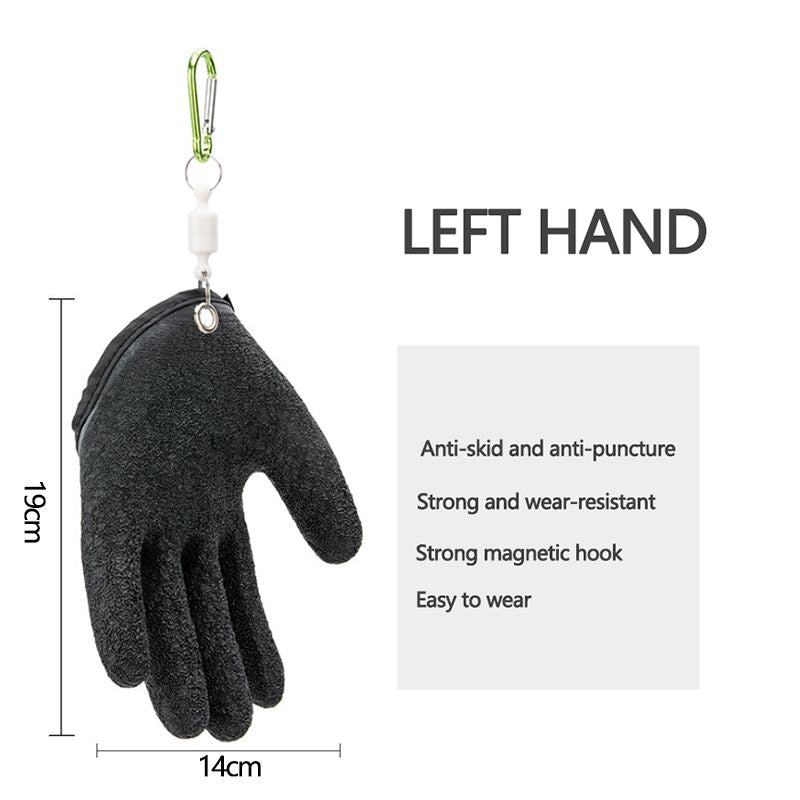 Professional Anti-Slip Fishing Gloves for Puncture Protection - Left/Right Hand Latex Hunting Gear