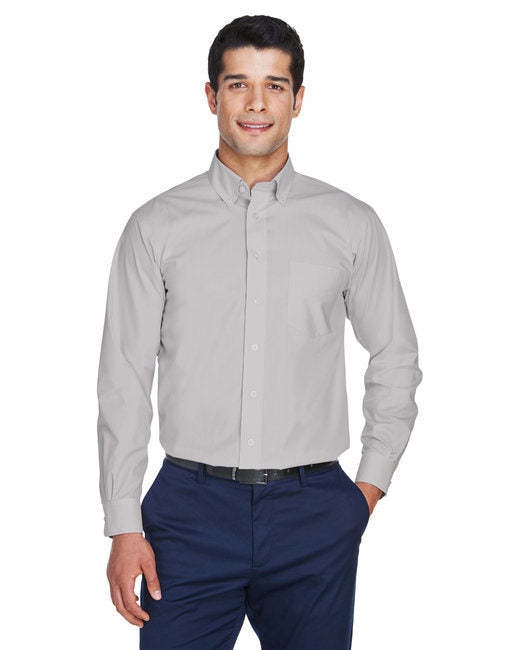 Men's Solid Broadcloth Dress Shirt