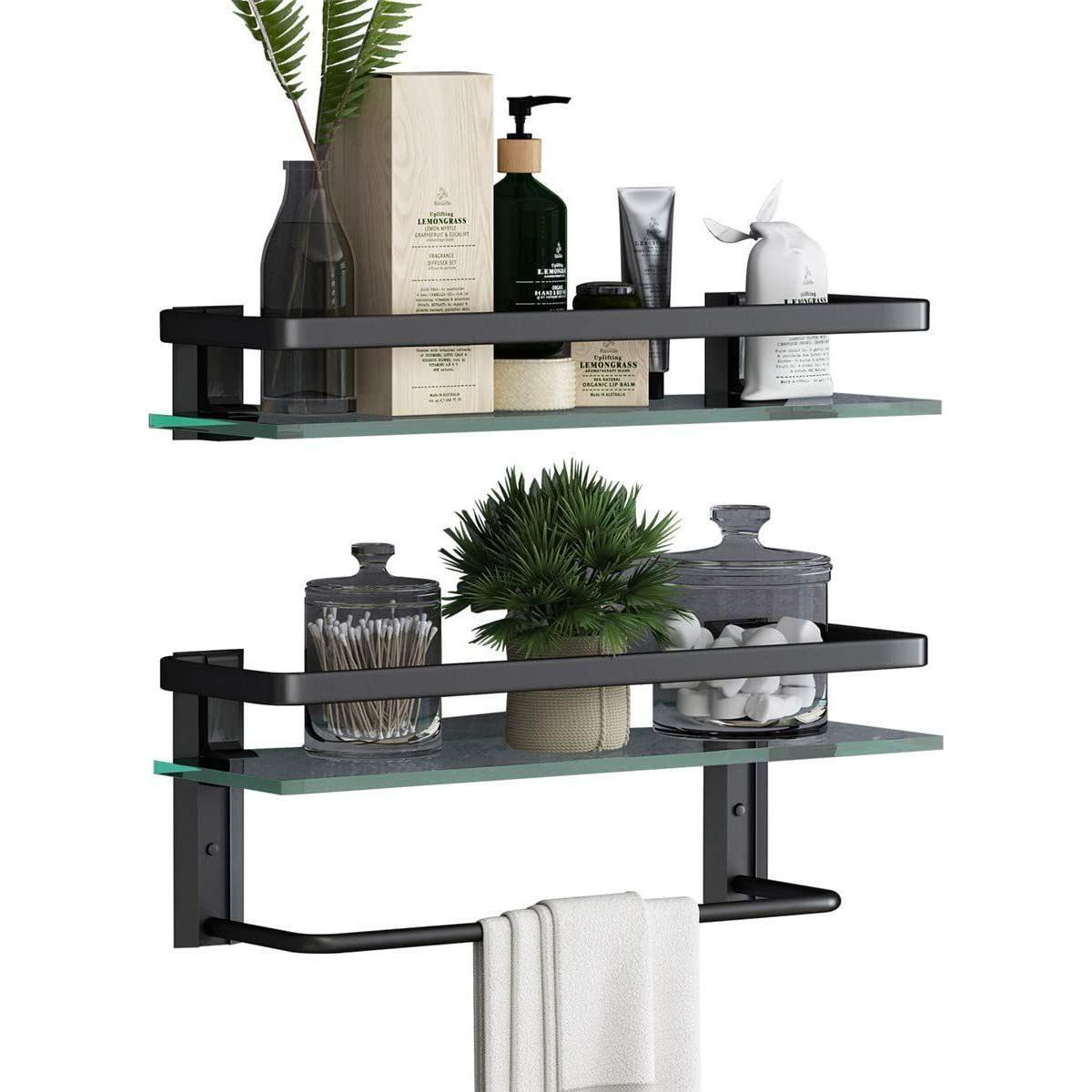 Premium Tempered Glass Floating Shelf