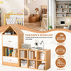 Playful House-Shaped Bookshelf for Kids - Multi-Functional Storage Solution for Books and Toys