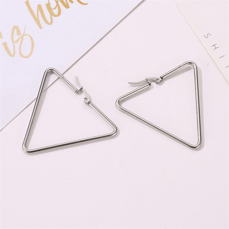 Triangle Hoop Women Earrings