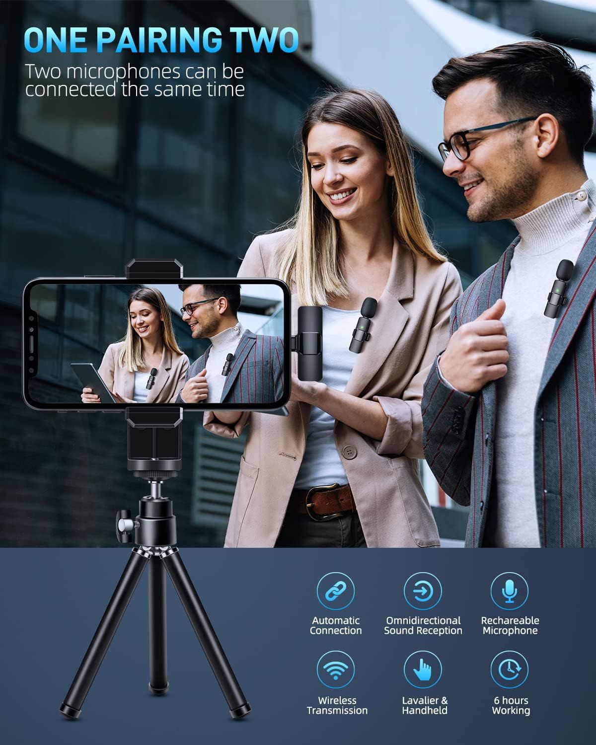 Wireless Lavalier Lapel Microphone