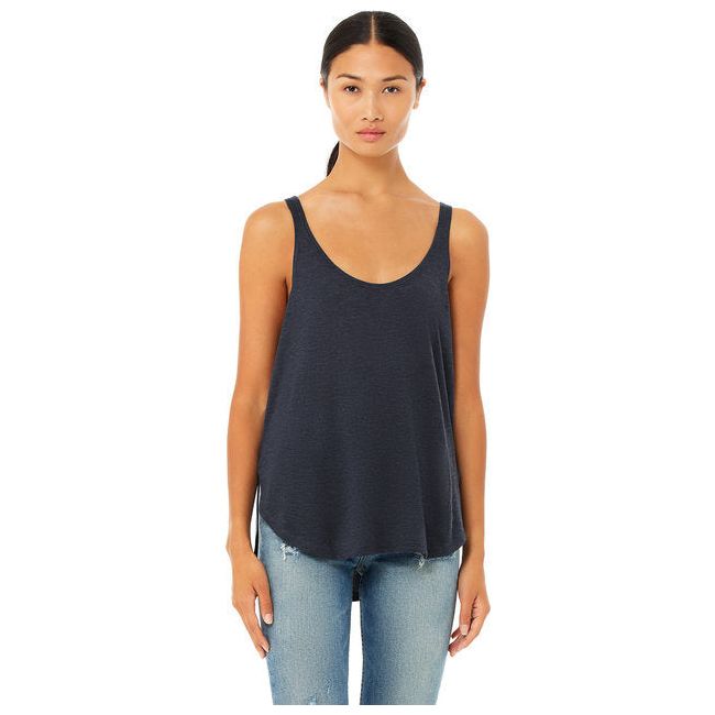 Chic Drapey Tank Top - Black